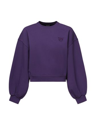 Pinko Cropped Sweatshirt With Logo