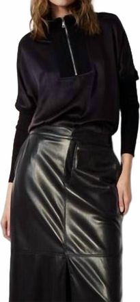 M&eacute;lissa Nepton Irene Long Sleeve Top In Black