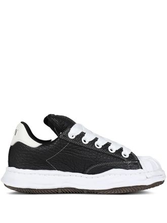 Miharayasuhiro Blakey leather lace-up sneakers - unisex - Rubber/Calf Leather/Fabric/Calf Leather - 39 - Black