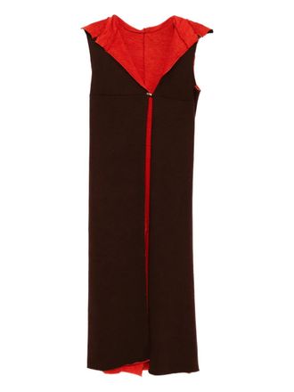 Ma+ sleeveless hoodie - Red