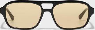 MessyWeekend Burt rectangular double-bridge sunglasses
