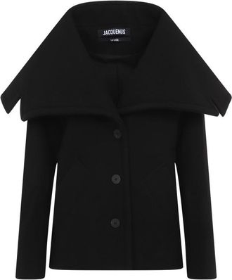 Jacquemus Black Virgin Wool Le Caban Caruso Coat