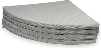 OEM Esterilla Redonda Plegable, Di&aacute;metro 160, Color Gris Pana