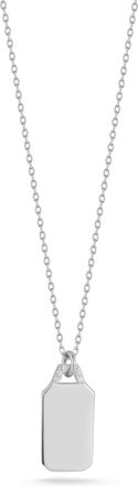Glaze Jewelry Sterling Silver Tag Necklace