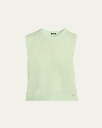 Kiton Sleeveless Cashmere Crewneck Sweater