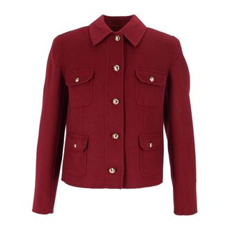 Max Mara Giacca Venere - Dames - Jassen - Rood - Maat: L Zijde