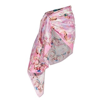 Versace Jeans Couture Beachwear, female, Pink, Size: ONE SIZE Baroque Pareo