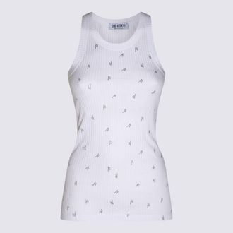 The Attico Allover Logo Cotton Tank Top