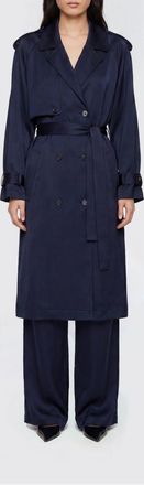 Anine Bing Trench lungo Ricky in viscosa