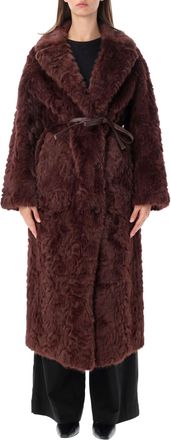 Urban Code Long Coat Reversable Long Reversible Fur Suede Coat