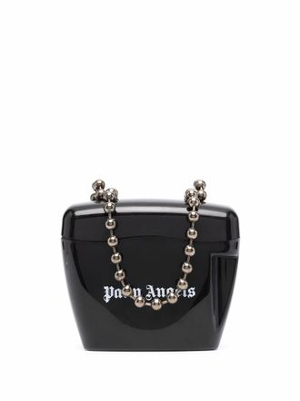Palm Angels Padlock tas met logoprint - Zwart