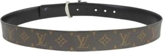 Louis Vuitton Pre-owned Canvas Belt - Heren - Vintage Accessoires - Bruin - ONE Size - Leer - Vintage