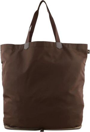 Pourchet Madison Travel Grand - Dames - Shoppers - Bruin - ONE Size - Leer - Tassen