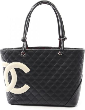 Chanel Black White Cambon Ligne Tote Bag (Pre-Owned)