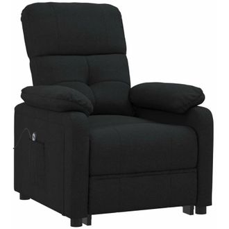 vidaXL Sill&oacute;n Reclinable El&eacute;ctrico De Tela Negro Vidaxl