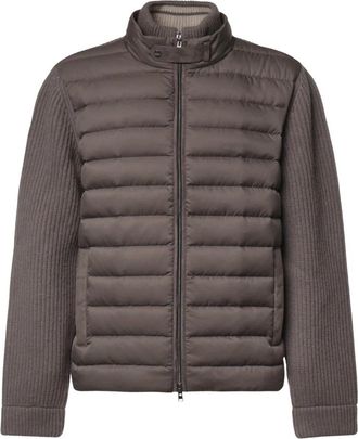 Herno Wool-Mix Puffer Jacket - Heren - Winterjassen - Bruin - 4XL - Wol - Jassen