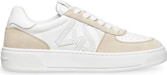Stuart Weitzman SW Courtside Monogram Sneaker - Dames - Sneakers - Wit - 35 EU - Leer - Schoenen