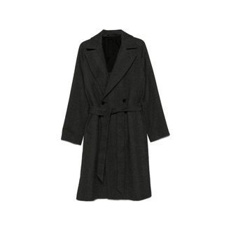 Tagliatore Belted Coats, male, Gray, Size: M Hendricks N1024 Belted Coat