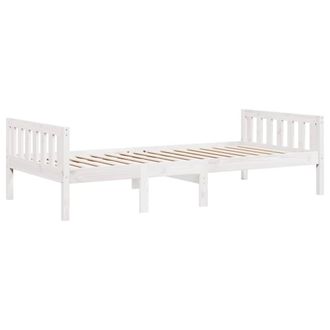 Berkfield Home Durable Childrens Bed without Mattress White 75x190 cm Solid Woo