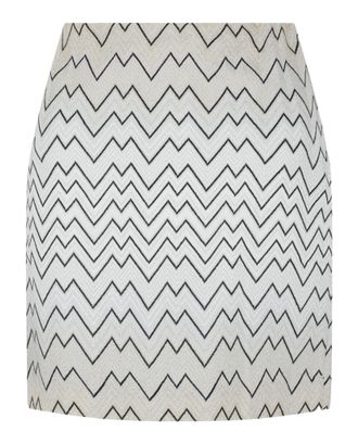 M Missoni Chevron Print Mini Skirt