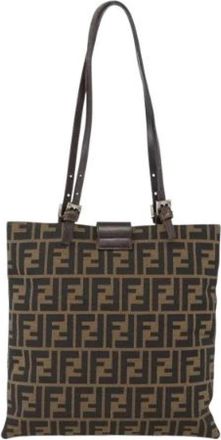 Fendi Pre-owned Vintage Tote Bag - Dames - Vintage Shopper - Bruin - ONE Size - Vintage