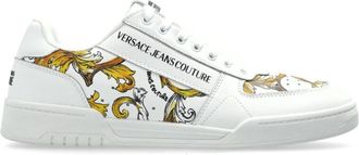 Versace Jeans Couture Sportschoenen Brooklyn - Heren - Sneakers - Wit - 44 EU - Leer - Schoenen