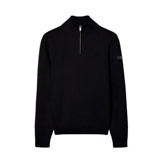 Roberto Ricci Design Coltrui van gebreide stof - Heren - Truien - Zwart - Maat: S
