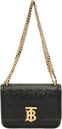 Burberry Pre-owned Cross Body Bags, female, Black, Size: ONE SIZE Pre-owned TB Shoulder Bag