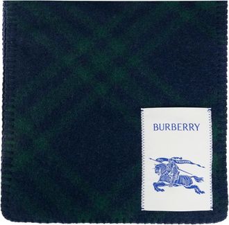 Burberry Bufanda de lana a cuadros - Accessories - unisex - Verde - ONE SIZE