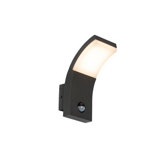 OEM Aplique Led De Pared Con Sensor De Movimiento - 1 Luz - 8,4 Cm De Ancho - Gris Oscuro - Moderno - Iluminaci&oacute;n Exterior
