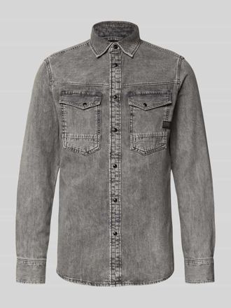 G-Star Slim Fit Jeanshemd mit Brusttaschen Modell Dakota in Mittelgrau, Gr&ouml;&szlig;e XL