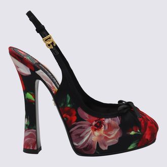 Dolce & Gabbana Black And Multicolor Pumps