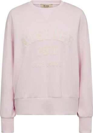 Mos Mosh MMNima O-LSSweatshirt - Dames - Sweatshirts - Roze - M - Hoodies & sweatvesten