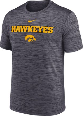 Nike Iowa Sideline Velocity Nike Mens Dri-FIT College T-Shirt in Black | 02ER00AIA-7QM