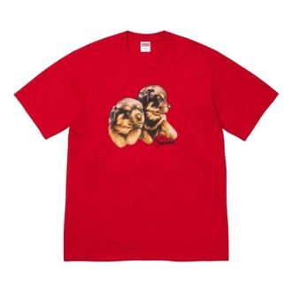 SUPREME FW26 Puppies T-Shirt Red SUP-FW26-003-RED