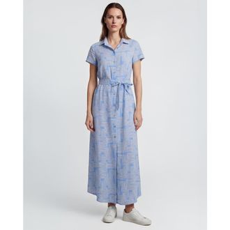Lords of Harlech Inter Twine Womens Shirt Dress in Inter Twine Blue at Nordstrom, Size Xx-Large