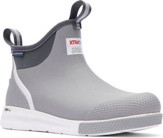 Xtratuf Waterproof Ankle Deck Sport Boot in Gray at Nordstrom, Size 10