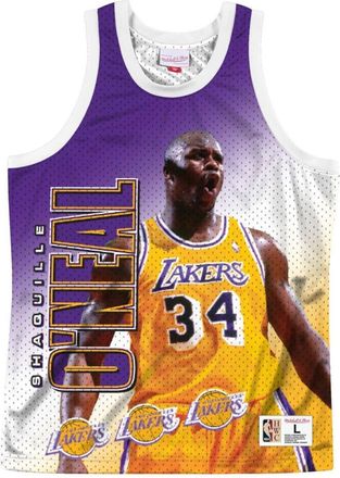 Mitchell & Ness x NBA Los Angeles Lakers Behind The Back Jersey Shaquille ONeal 34 MSTKMI19002-LALWHITSON
