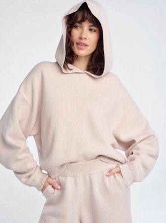 Favorite Daughter Cropped Fatigue Sisters Hoodie In Blush
