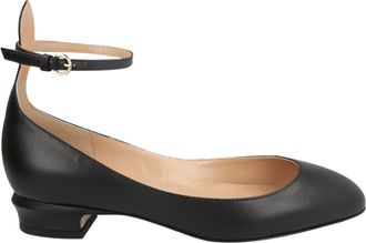 Valentino Tan-Go Leather Ballet Flats
