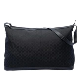 Gucci Vintage, unisex, Zwart, ONE Size, Leer, Pre-owned Reistas