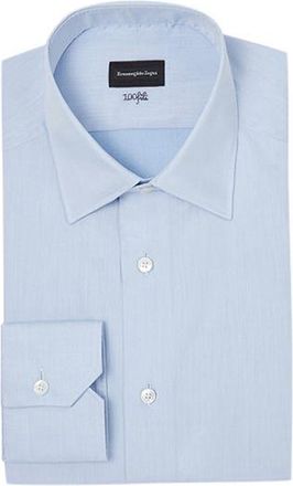 Ermenegildo Zegna light blue cotton dress shirt Size M
