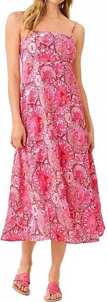 Lilly Pulitzer Jorgian Linen Midi Dress In Paradise Punch Jims Stuff