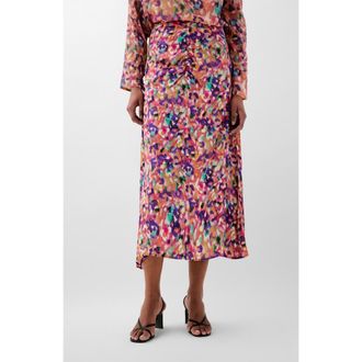 Scalpers Raimb Print Skirt in Multi-Purple at Nordstrom, Size X-Small Eu