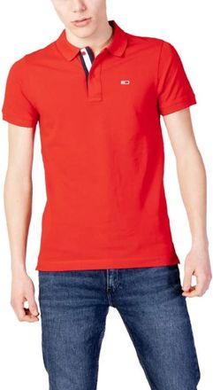 Tommy Hilfiger Polo Top - Heren - Polos - Rood - S - Katoen - Tops