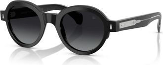 Moncler Zwart/Grijs Getinte Zonnebril - Dames - Zonnebrillen - Zwart - 47 MM - Accessoires