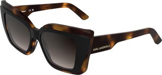 Karl Lagerfeld KL6204S 017 Womens Sunglasses Black Size 53