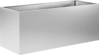 vidaXL Macetero De Jard&iacute;n Plateado 80 X 40 X 40 Cm Acero Galvanizado Vidaxl