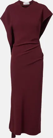 Victoria Beckham Victoria draped cady midi dress