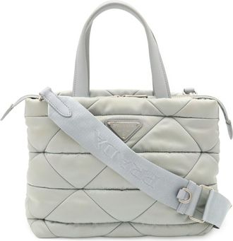 Prada Blue Nylon Handbag Pouch Shoulder Bag Tote Bag (Pre-Owned)